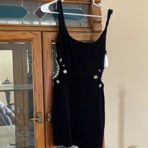 Elegant Black Dress with Embellishments